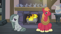 Big Mac and Marble near the fireplace S5E20