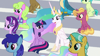 Celestia "appreciate you allowing my students" S9E15