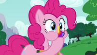 Pinkie Pie eating another joke cookie S6E15