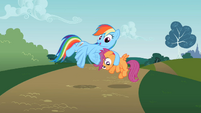 Rainbow Dash noogie S2E8