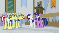 Rarity "who would accredit this place?" S8E16