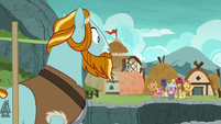 Rockhoof hears the villagers cheering S7E16
