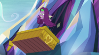 Spike flying while covered in curtains S8E24