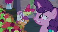 Sugar Belle and CMCs cringe at Big Mac's singing S7E8