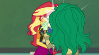 Sunset Shimmer bumps into Wallflower Blush EGFF