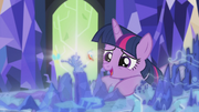 Twilight sees Griffonstone on the Cutie Map S5E8