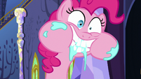 Whipped cream drips from Pinkie Pie's teeth S6E21