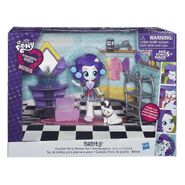 Equestria Girls Minis Rarity Dressing Room set packaging