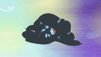 Rainbow Dash stuck in cloud S4E01