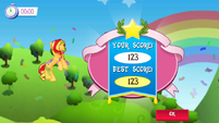 Sunset Shimmer Flying game Win MLPMobileApp