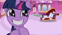 An opportunity knocks for Twilight Sparkle, or in this case, cries for her.