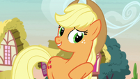Applejack "all kinds of crazy fashion-y things!" S7E9