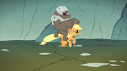 Diamond Dog riding Applejack S1E19