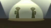 Flim and Flam's silhouettes appear S8E16