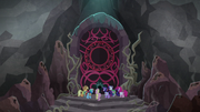 Mane Seven in front of Tartarus' gates S8E25