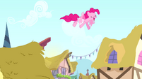 Pinkie Pie on the rooftops S4E12