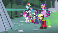 Power Ponies with mouths agape S4E06