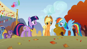 Rainbow Dash & Applejack surprised S1E13