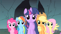 Well it looks like Rainbow Dash is speechless.