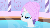 Rarity moping in the bath S1E20