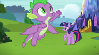 Spike takes off into the air once more S8E24