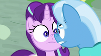 Starlight with angry Trixie in her face S9E11