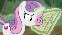 Sweetie Belle still reading the map S9E22