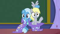 Trixie pulls Derpy out of her hat S8E15