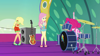 AJ, Fluttershy, and Pinkie not having fun EGSB