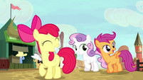 Cutie Mark Crusaders excited about the rodeo S5E6