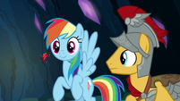 Element of loyalty floats up to Rainbow Dash S7E26