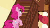 Pinkie walks up the stairs S5E19