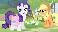 "But I understand that you're not comfortable." Also, adorable Rarity and AJ pic.