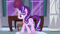 Starlight Glimmer pacing in her castle suite S7E10