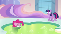 Pinkie! You shouldn't do that!