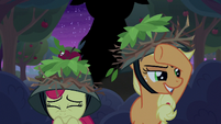 Apple falls on Apple Bloom's head S9E10