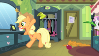 Applejack searching in the drawer S4E17