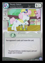 Pearly Stitch, Crotchety Crocheter card MLP CCG