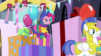 Pinkie Pie disguised as a pinata S9E4