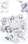 My Little Pony: Pony Tales Volume 1 Japanese cover (uncolored)