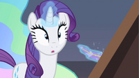 Princess Celestia startled Rarity.