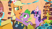 Spike Applejack best party ever S2E10