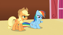 Applejack and Rainbow Dash bored S3E3