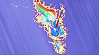 Eletricidade ao redor de Rainbow Dash EGCA