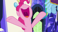 Pinkie Pie cheering "yay!" S7E14