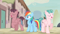 Rainbow Dash confused by singing S5E1