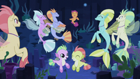 Scootaloo partying with the seaponies S8E6