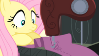 Fluttershy having trouble sewing S4E08