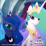 Celestia and Luna celebrating the 2017 solar eclipse.