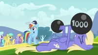 Wings used as hooves are a common sight in this episode.